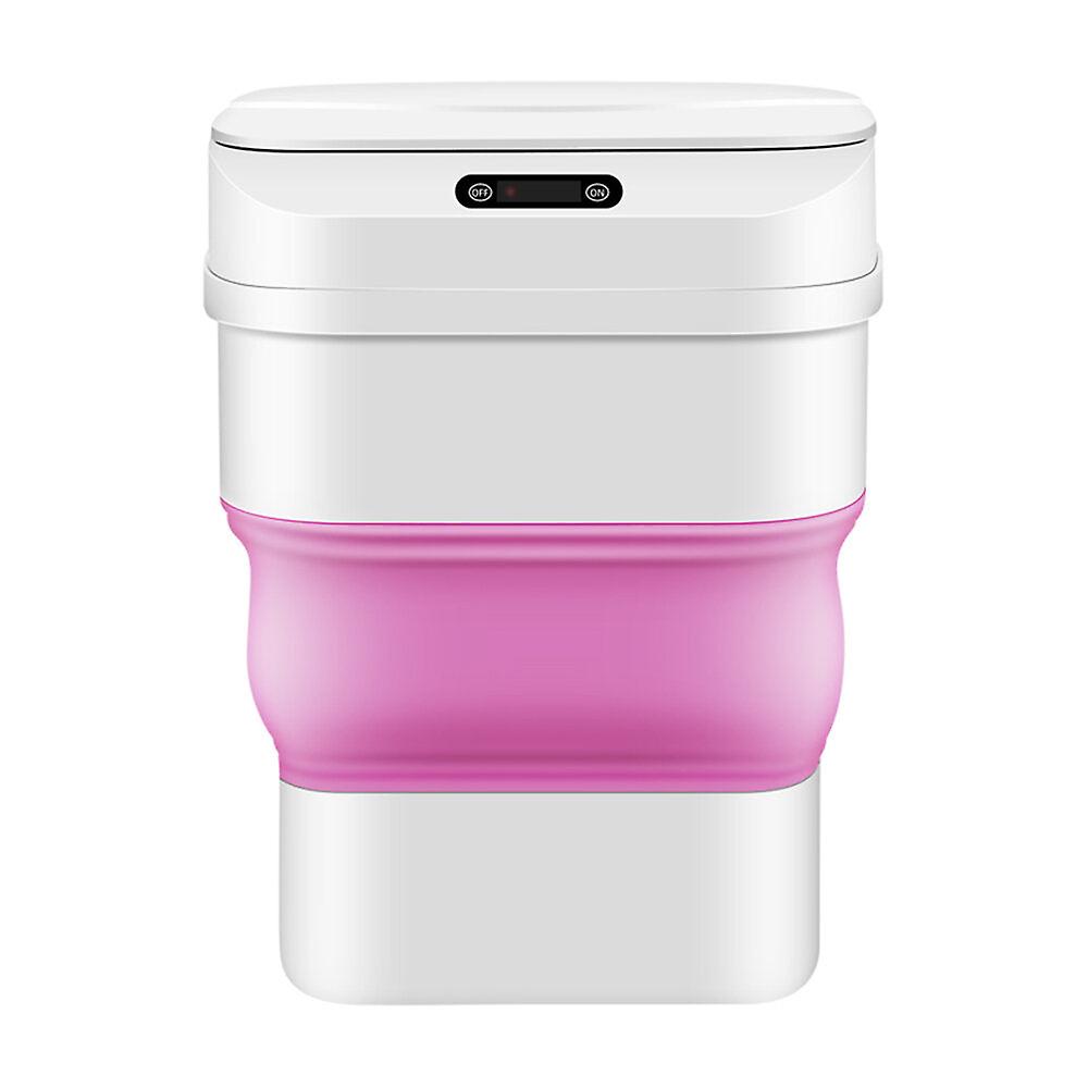 Intelligent Induction Folding Trash Bin 17.5/8l Waterproof Electric Rubbish Trash Can Smart Waste Bins Infrared Induction Home Office Trash Can