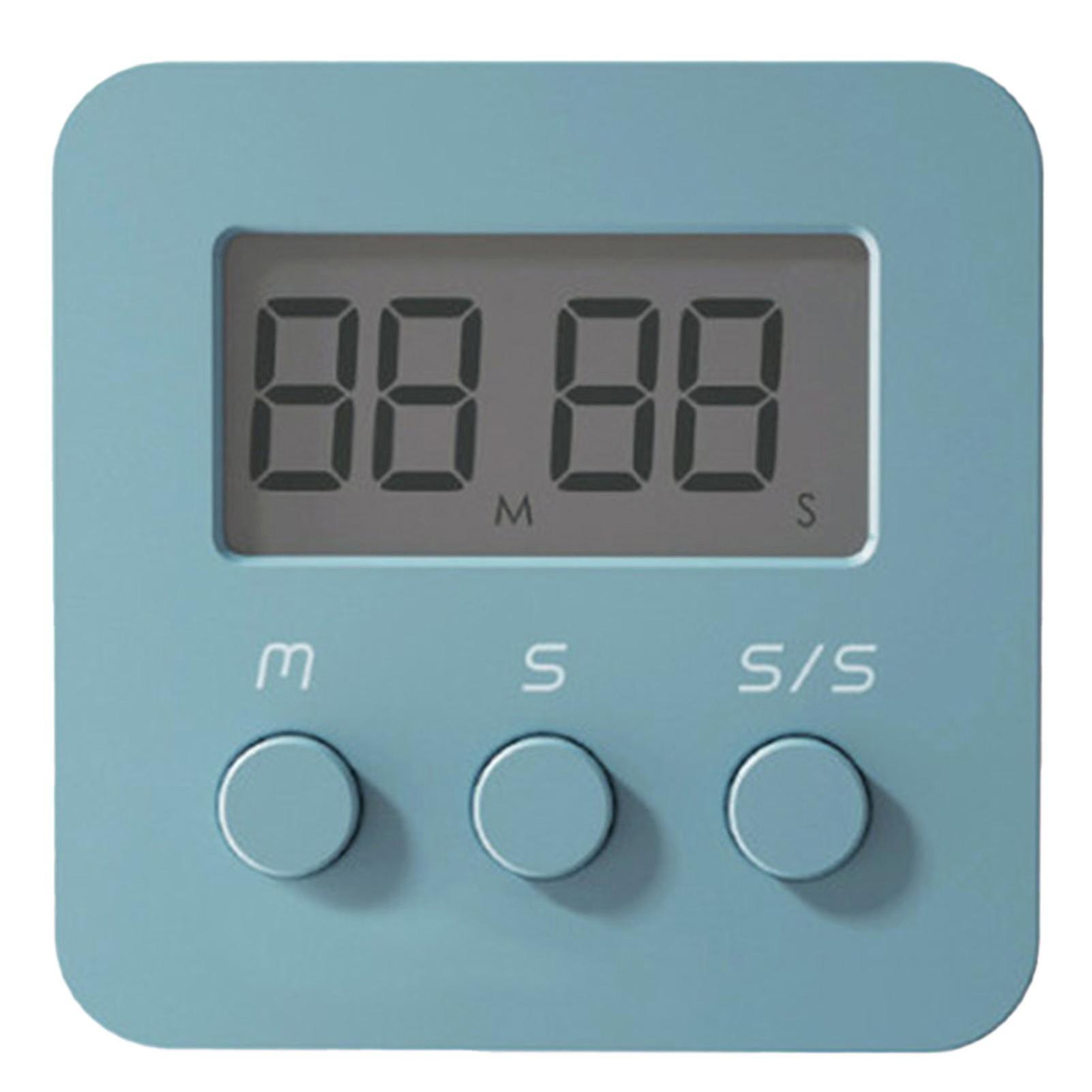 Small Digital Kitchen Timer Large Lcd Display Built-in Loudspeaker Hanging Hole Design Time Manager