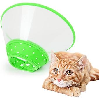 Veeki Cone Recovery Dog Cone Verstelbare Halsband Doorzichtige Gewatteerde Kraag met Ademende Zachte Rand, Plastic Puppy Kegel Bescherm De Nek Chirurgie Herstel