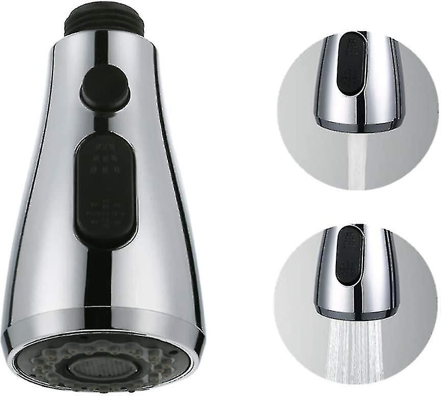 Kitchen Tap Spray Head Replacement Part With Stop Button, Pull Out Faucet Spray