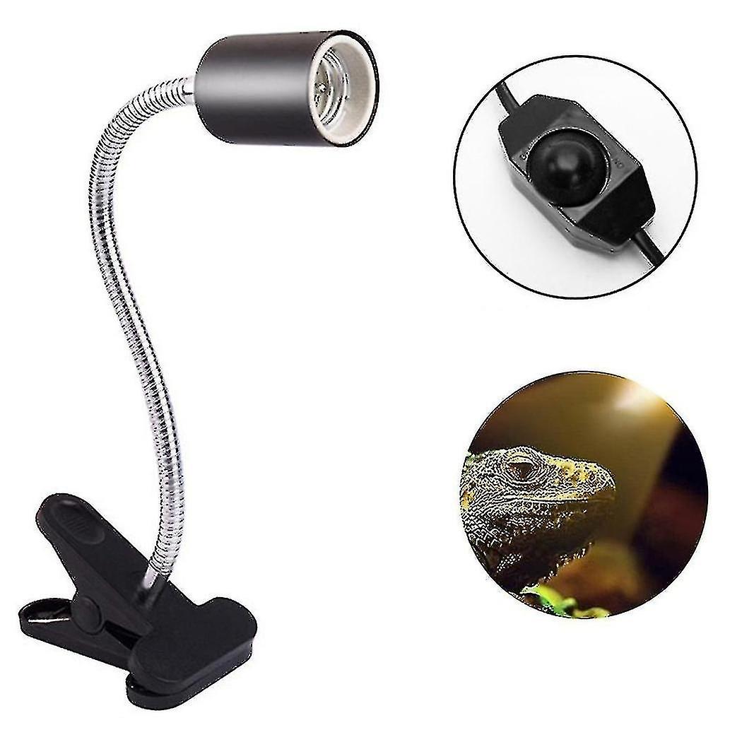 2023 Reptile Heating Lamp Tortoise Basking Spotlight Tortoise 360 Degree Rotatable Lamp Clip Flexibl