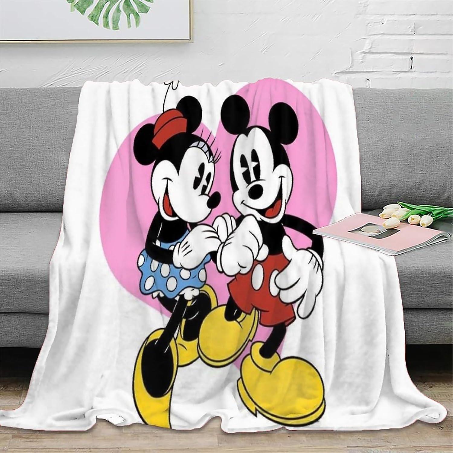Mickey Mouse Thick Blanket,Flannel Blanket,Warm And Cosy Blanket,Super Soft And Fluffy Blanket,Throw,Sofa Blanket Easy to Care