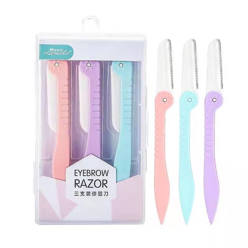 Ögonbrynskniv - Skäggkniv i 3-pack