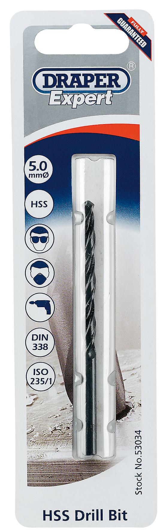 Draper 53034 Expert 5.0mm HSS Twist Drill For 6 x 1.0 Taps