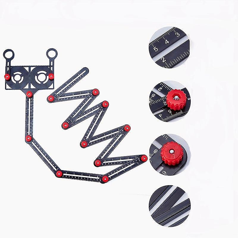 Universal Aluminum Alloy Multi Angle Measuring Ruler