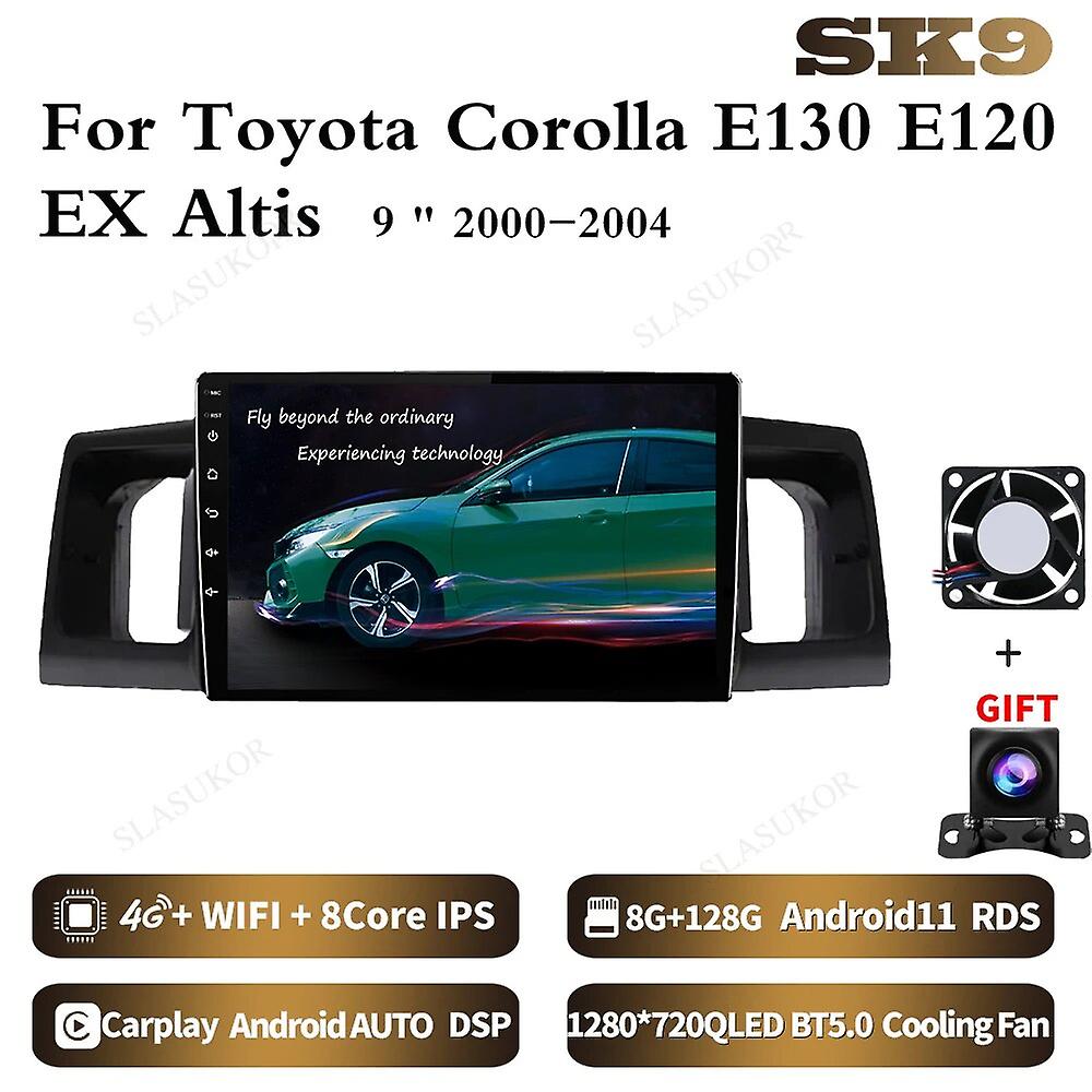 9 Inch For Toyota Corolla E130 E120 Ex 2000-2004 Android Car Radio Multimedia Video Player Car Audio Stereo Player Navigation