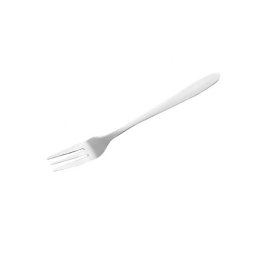 Stainless Steel Fruit Desert Fork Smooth Cake Dinner Serving Fork Tableware(#3)