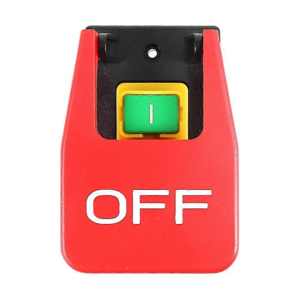 Off-on Red Cover Emergency Stop Push Button Switch 16a -off/undervoltage Protection Electromagnetic