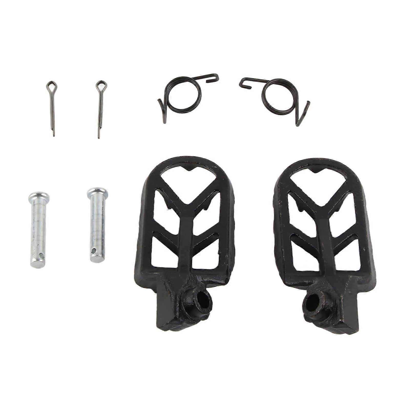 Motorcycle Foot Pedal Stainless Steel 120mm Black Rider Foot Peg Rest Pedal for TW200 PW50 PW80 Pit Dirt Bikes E2U611