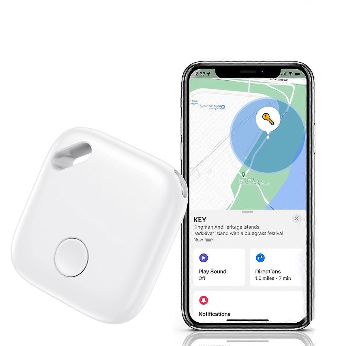 Key Finder, Works with Apple Find My (iOS Only), Replaceable Battery, Privacy Protection, GPS Tracker for Kids, Luggage, Bags