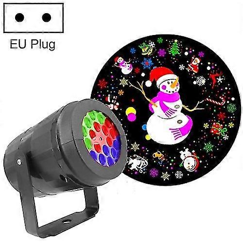 4w Led Snowflake Christmas Decoration Projector Light With 16 Patterns