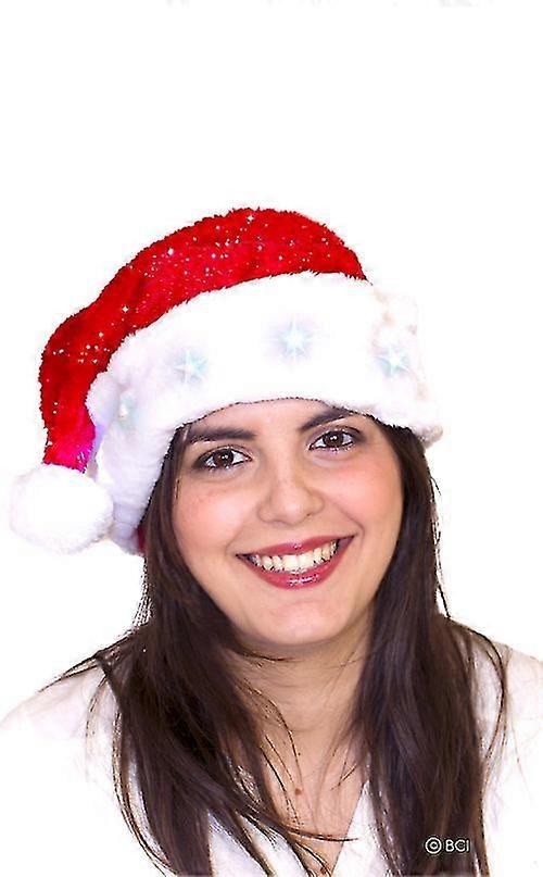 Bonnet de Père Noël rouge lumineux