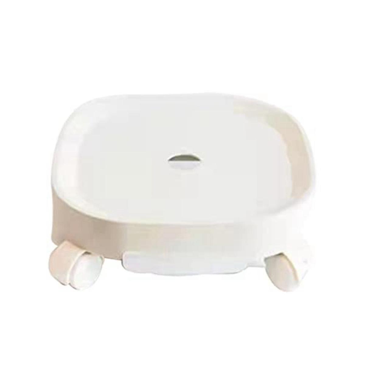 منصة نقالة نباتية ، حامل نباتي بعجلات وحاوية مياه ، إناء للزهور ، إناء زهور مستدير مع لفة