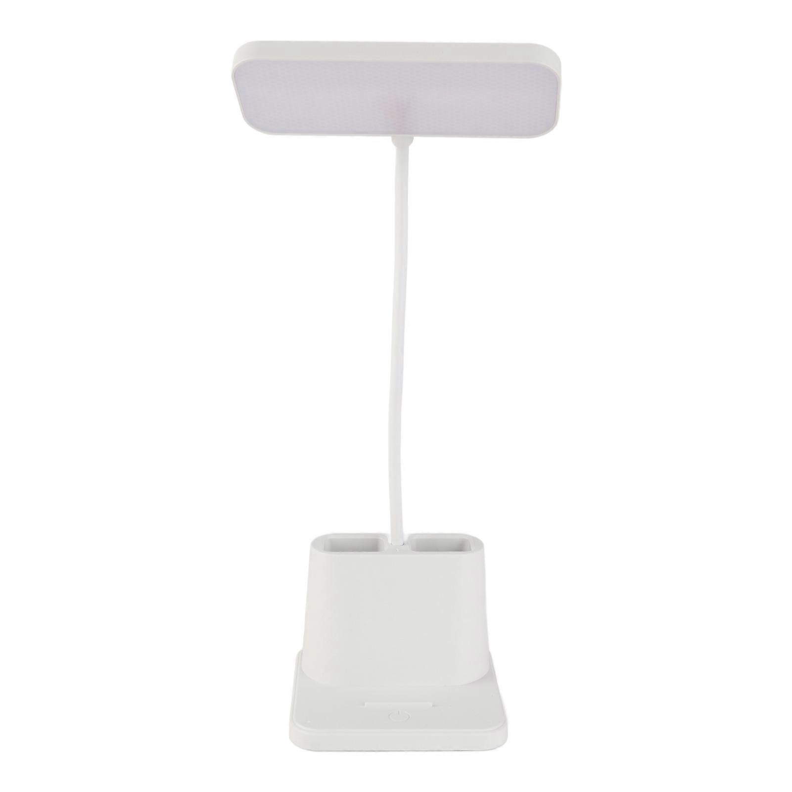 LED Table Lamp Eye Caring Bright 3 Color Modes Adjustable Brightness Rechargeable Reading Lamp for Bedroom Bedside 