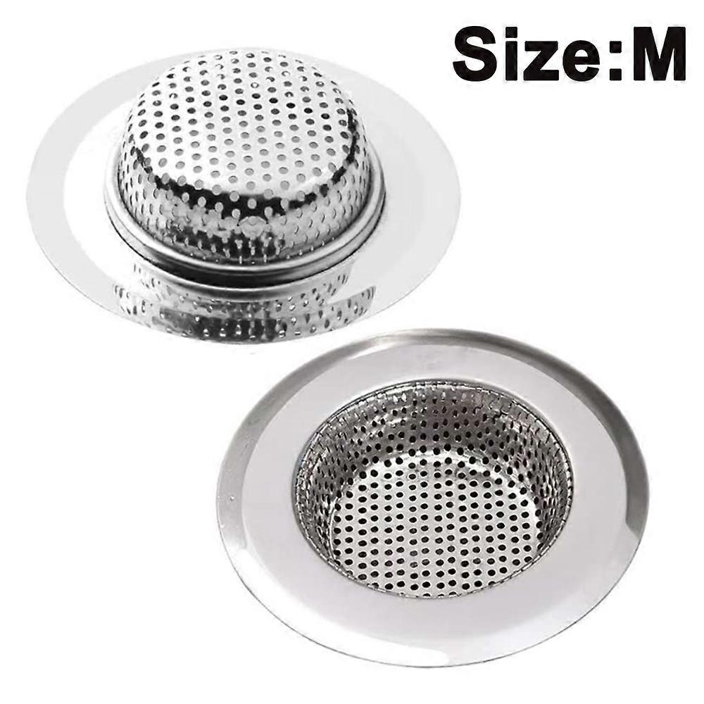 2 Stück Küchenspüle Sieb Korb Edelstahlspüle