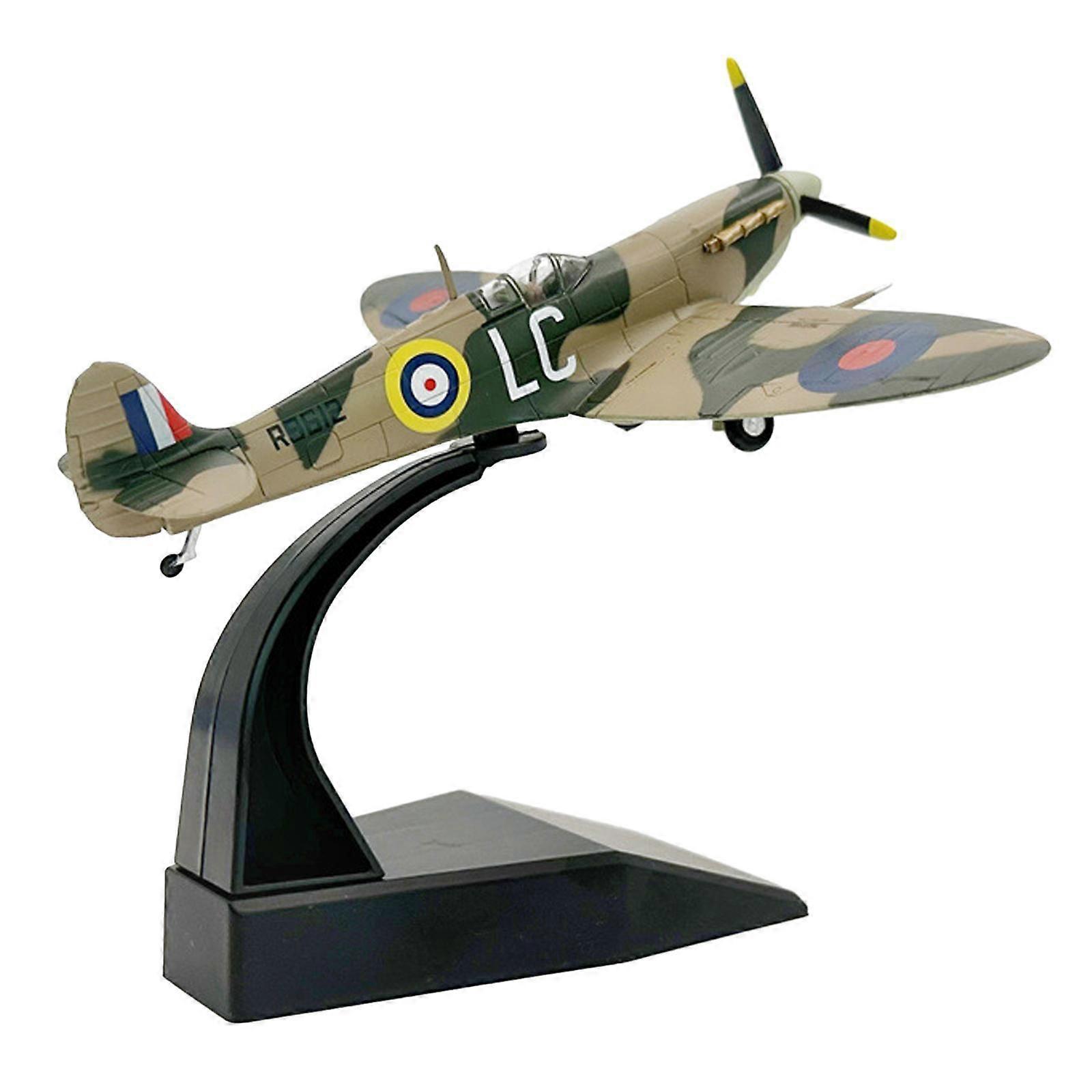 1/72 Scale Spitfire Fighter Aircraft Model Miniature Lifelike Airplane Model