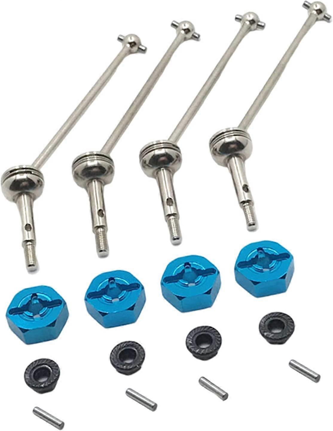 4Pcs 88mm μεταλλικά μπροστινά &; πίσω καθολικά CVD μέρη αντικατάστασης αυτοκινήτων αξόνων κίνησης - μπλε