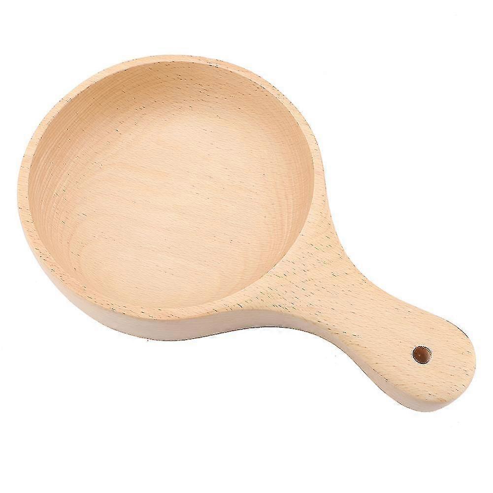 Natural Wood Handle Large Pickled Vegetable Lamian Noodles Bowl - Tableware