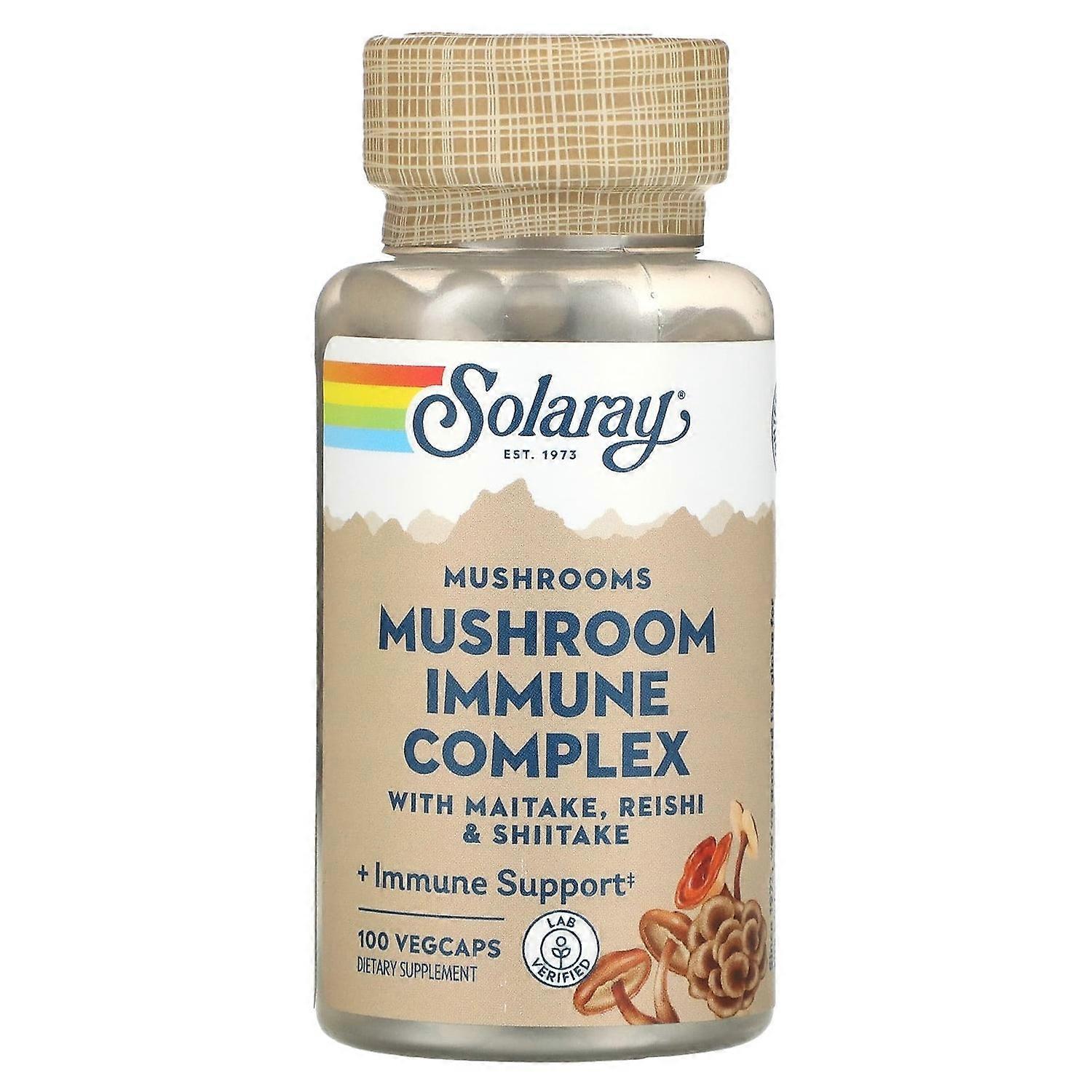 Solaray, Mushroom Immune Complex with Maitake, Reishi & Shiitake, 100 VegCaps