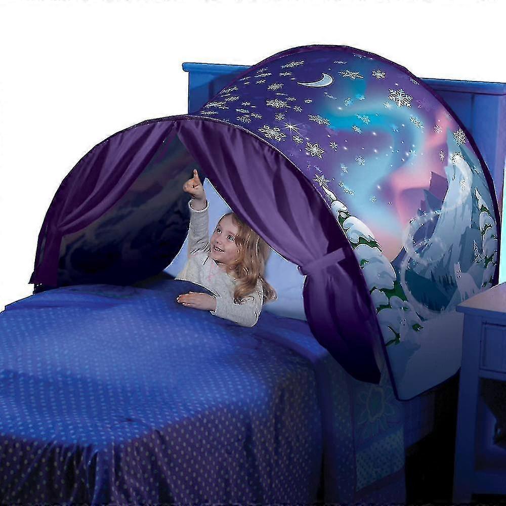 Kids Dream Bed Tents, Winter Woderland Pop Up Bed Tent