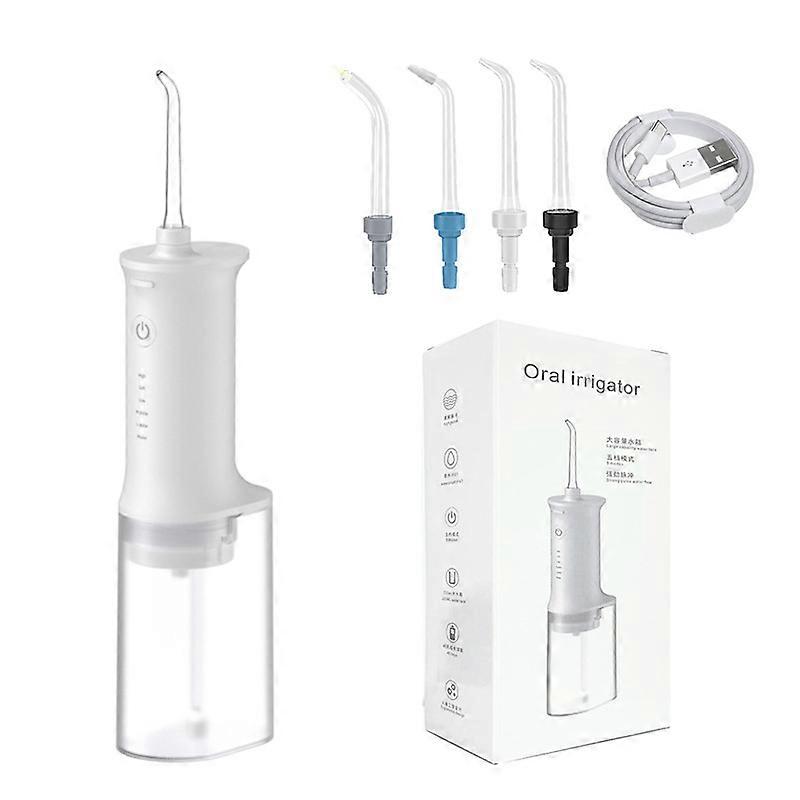 Portable Oral Irrigator Eau Dentaire Flosser Usb Rechargeable 4 Modes Ip7 Étanche 300ml Dents