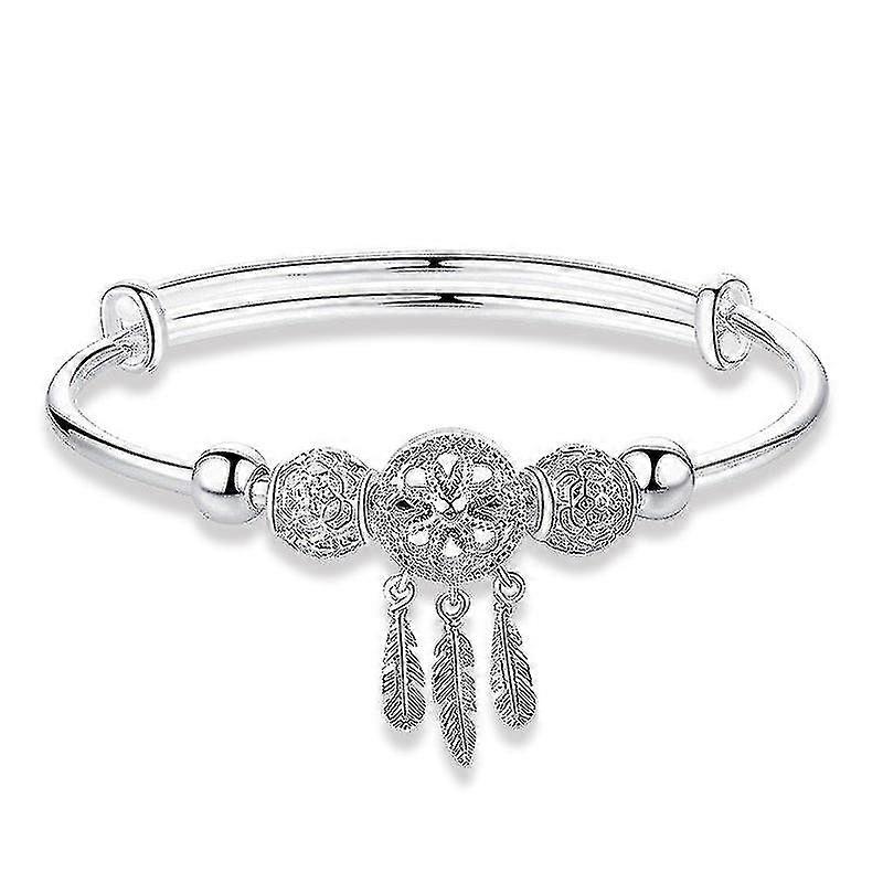 Pulsera ajustable Silver Dream Catcher Tassel Gelang