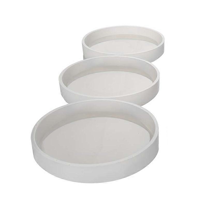 Big DIY Round Coaster Silicone Mold, Diameter 3.94 inch/10cm, Molds for Casting with Resin, Cement