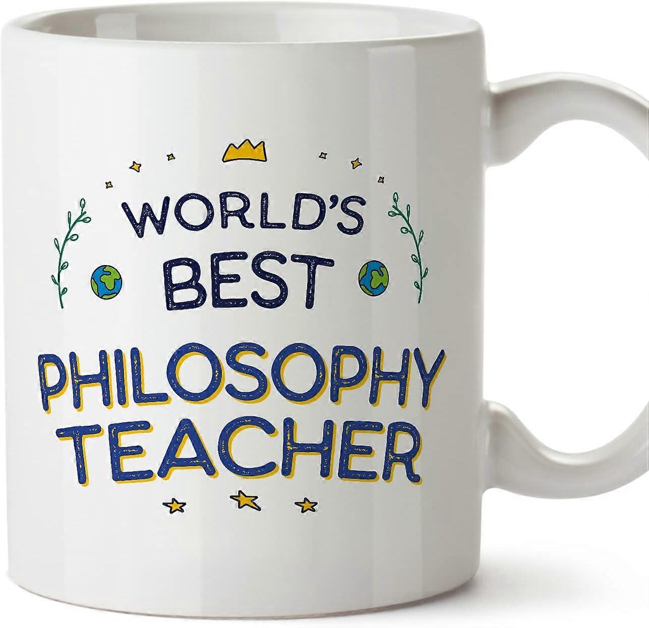 哲学の教師のマグカップ同僚のための世界最高の面白い贈り物セラミック11オンスマグ