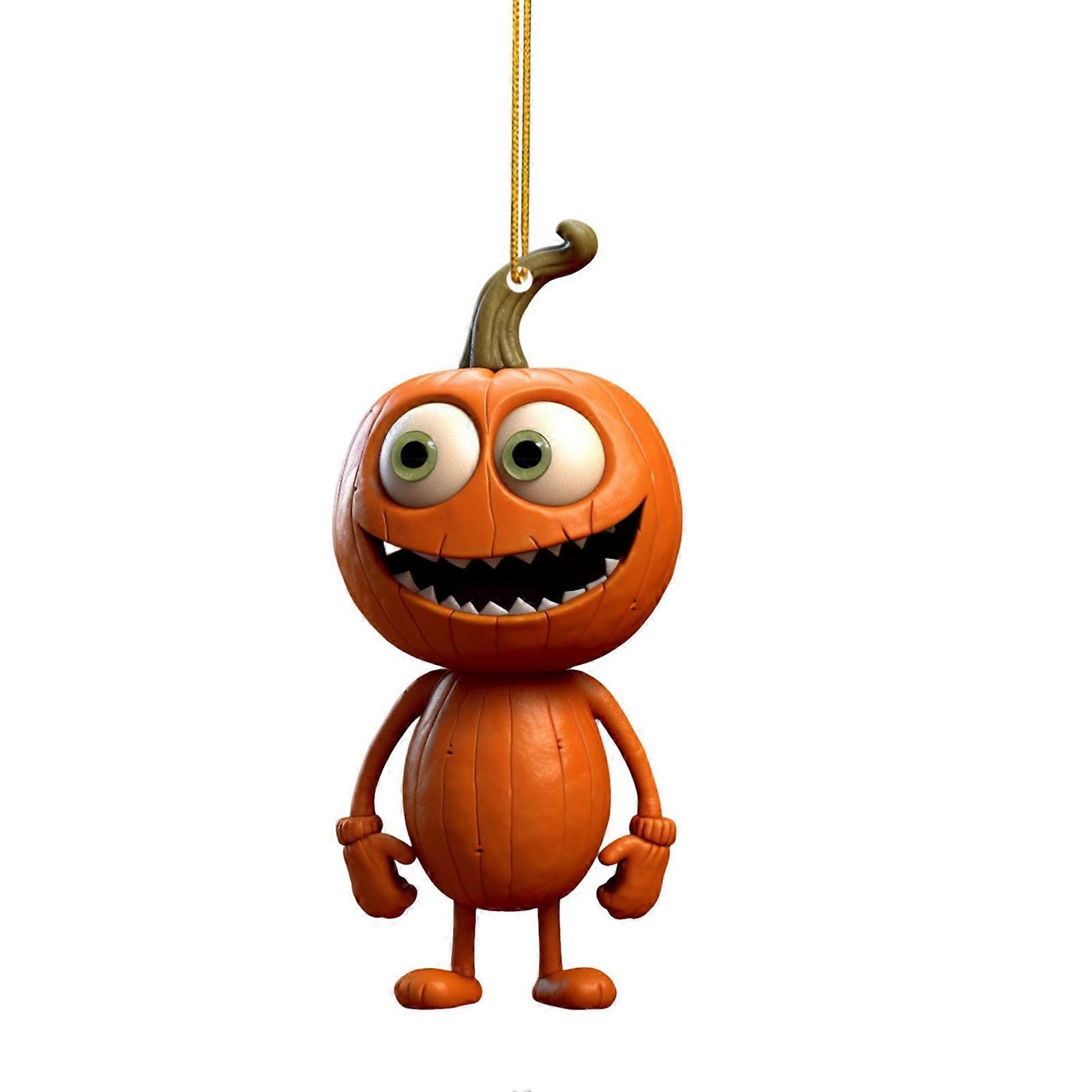 Halloween Human Shape Pumpkins Crafts Funny Compact Popular Hanging Handiwork for Tree