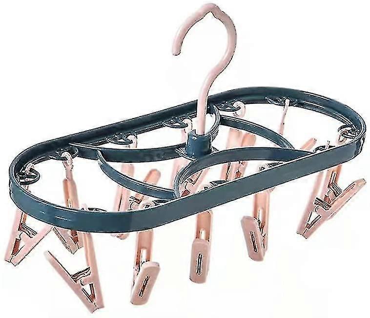 Clips de corde à linge, sèche-linge suspendu avec 12 Clipsmini sèche-linge rotatif suspendu pour sous-vêtements et chaussettes.
