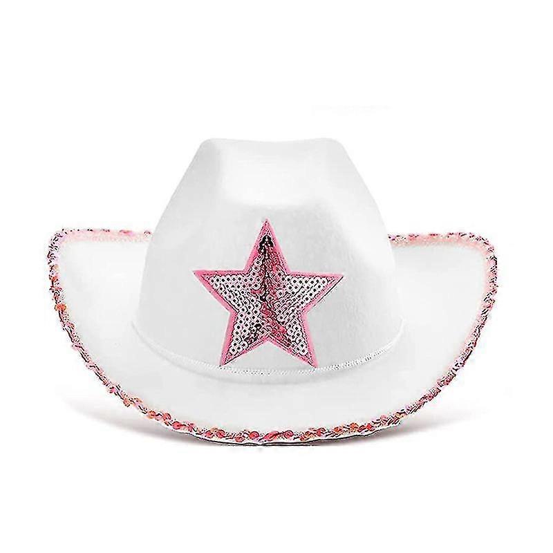 Pink Cowboy Hat With Pink Sequin Star