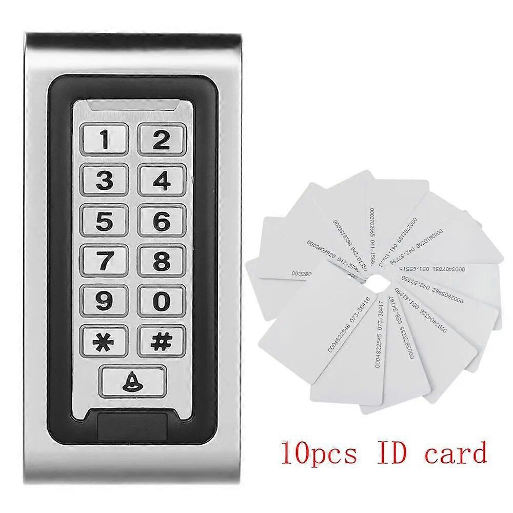DOOR Waterproof Metal Access Control Keypad With 8000 Users+10 Key Fobs For Door Access Control System