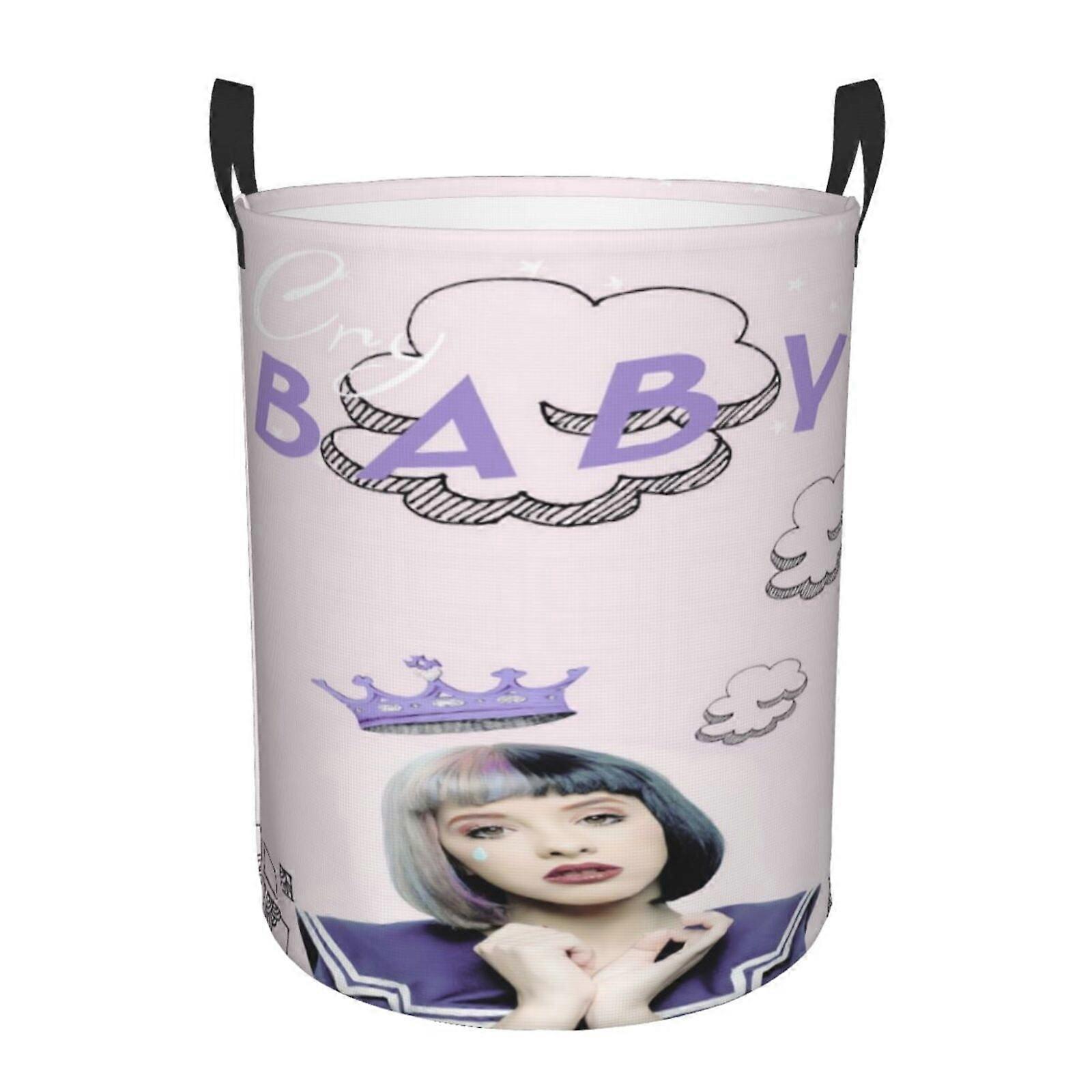 Melanie Martinez Wäschekorb, zusammenklappbarer Wäschekorb, Schmutzwäschekorb, wasserdichter Wäschekorb, faltbarer Was-SYS26700