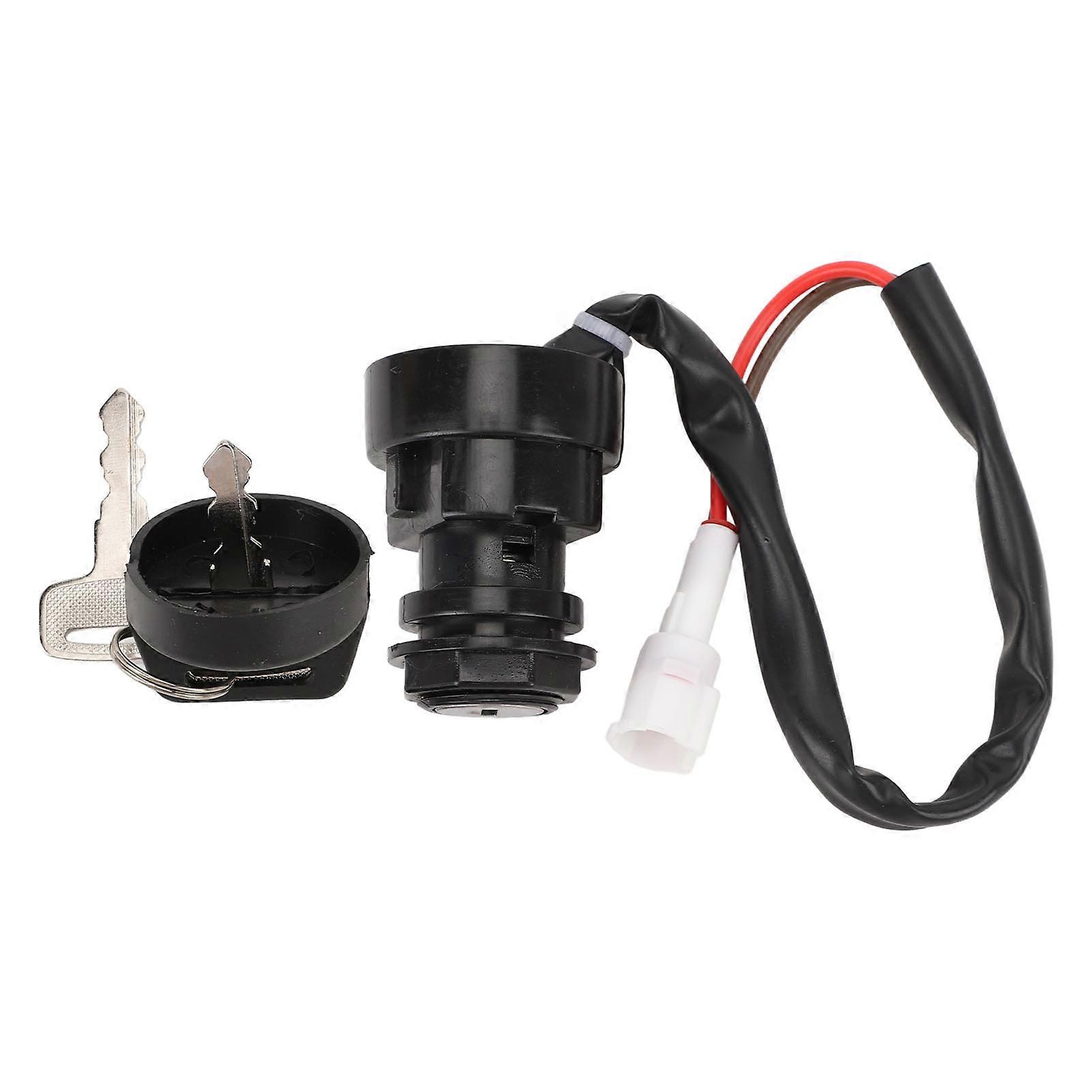 Ignition Key Switch Stable Performance Ignition Switch with 2 Keys for Warrior YFM350 20022004 YEMAA