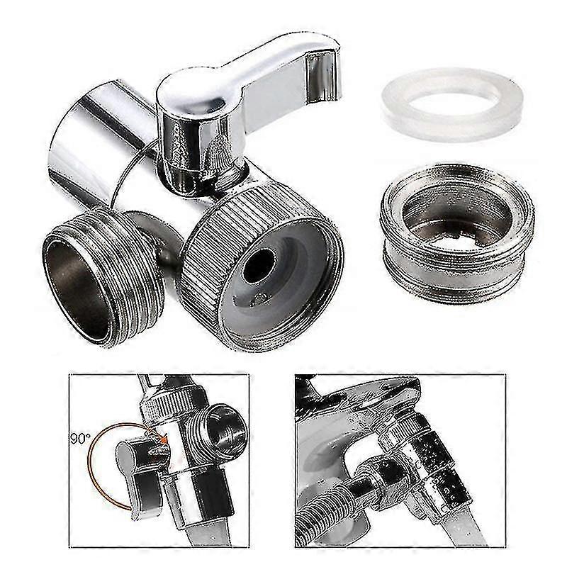 Switch Faucet Adapter Kitchen Sink Splitter Diverter Valve Water Tap Connector
