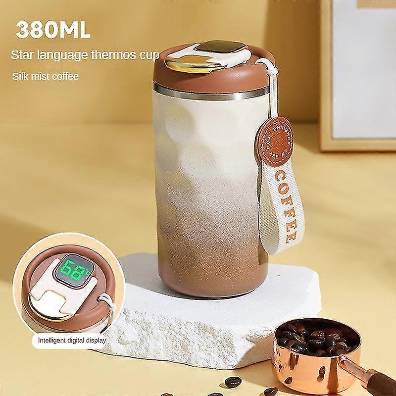 Tealier Smart Coffee Thermal Mug with Temperature Display Portable Travel Mug