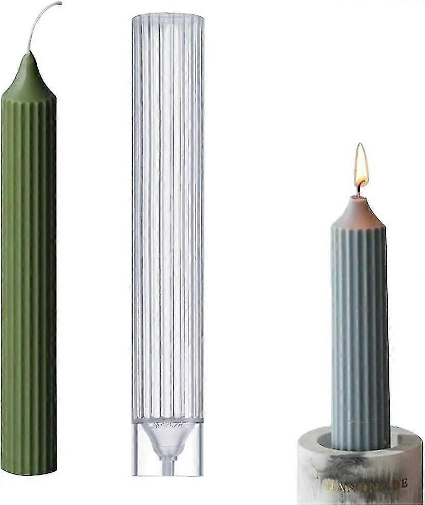 Long Pole Candle Mould Plastic Pillar Large