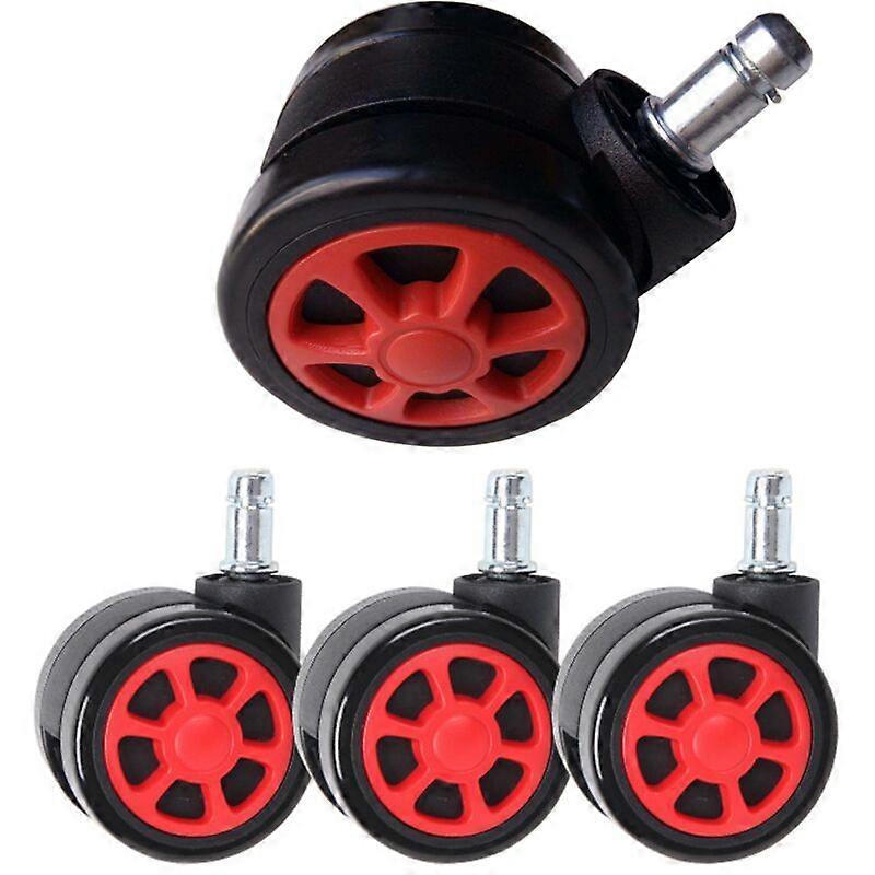 Gaming Chair Casters, Replaceable Replacement Wheels with Anti-Fall Functio