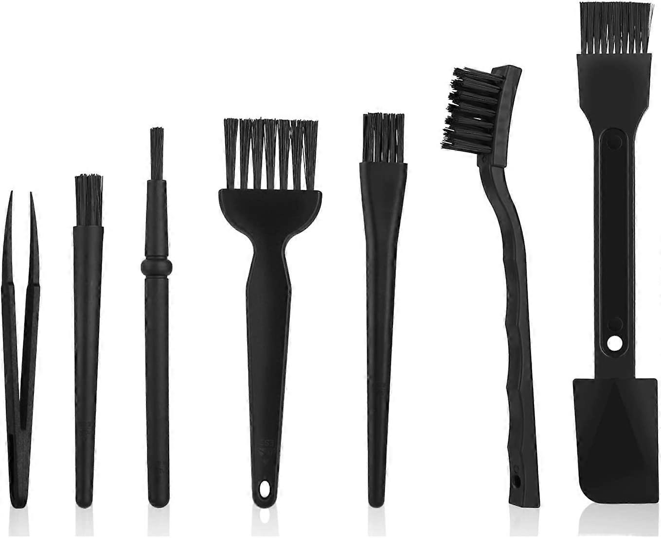 Keyboard Brush 7pcs Computer Cleaning Kit Multi-Purpose Portable Cleaning Brush Handle Brushes Clean Tool for Laptop Keyboard Car Player Window