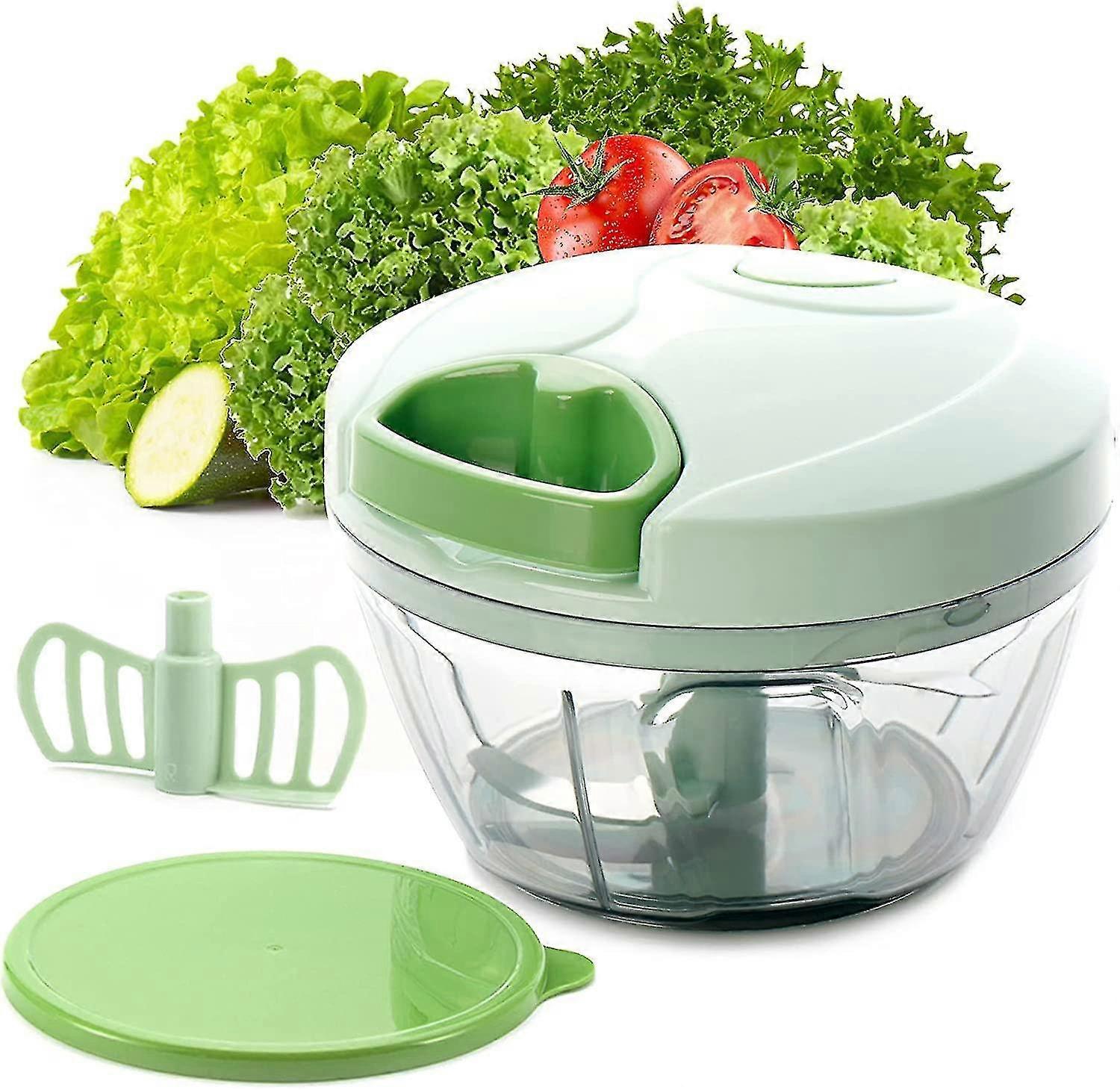 Manual Food Chopper Manual Hand Chopper, Portable Manual Vegetable Chopper Manual Food Processor, Onion Chopper Salad Chopper, Manual Chopper