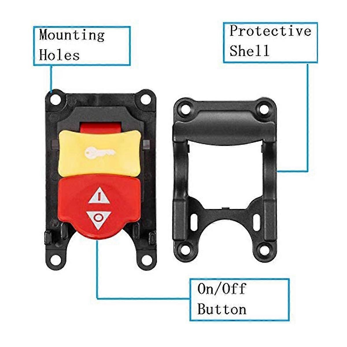 Table Saw Switch, Safety Table Switch for 10Inch Table Saw Parts, On ...