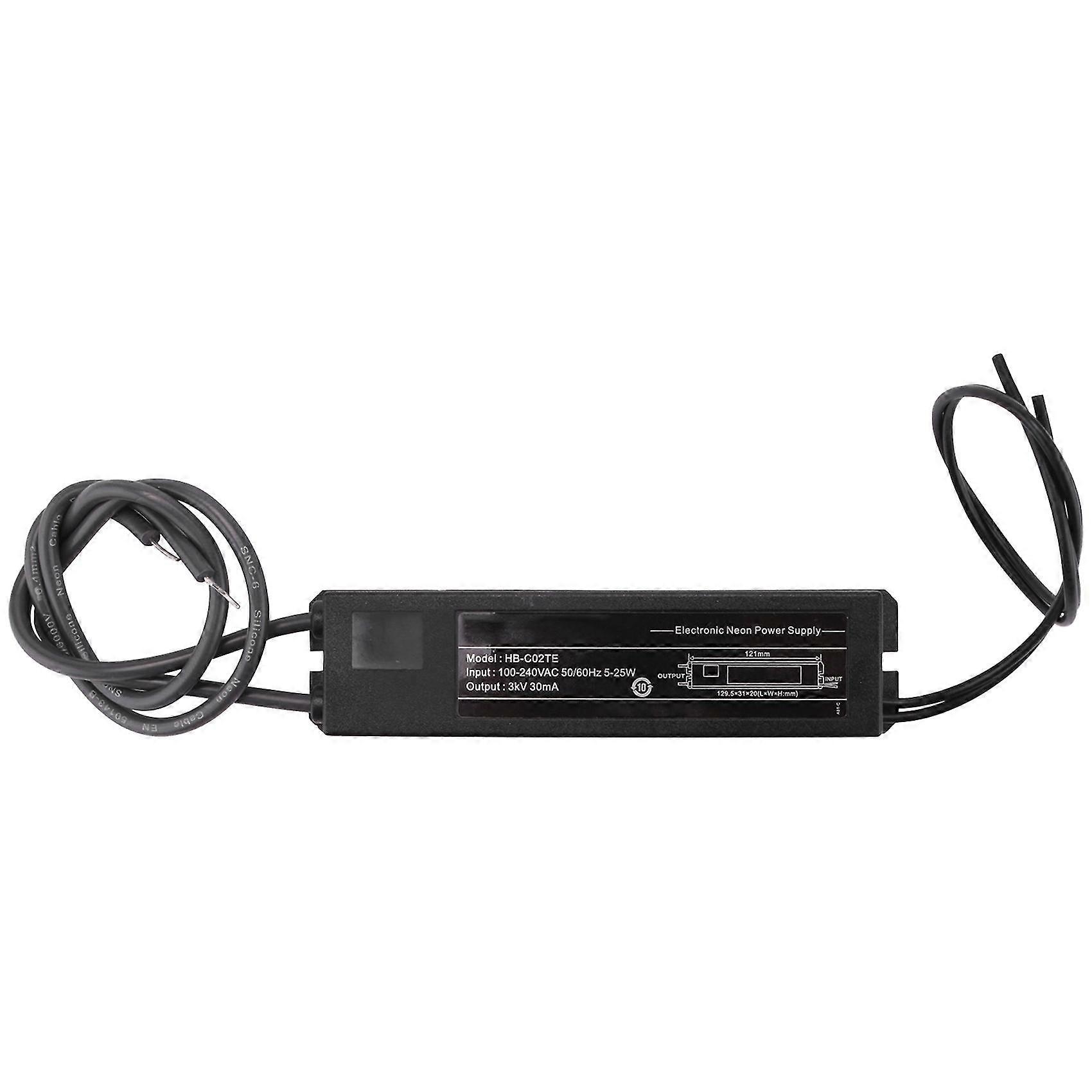 Ηλεκτρονικό τροφοδοτικό μετασχηματιστών πινακίδων νέον Hb-c02te 3kv 30ma 5-25w κατάλληλο για οποιαδήποτε μεγέθη Gl