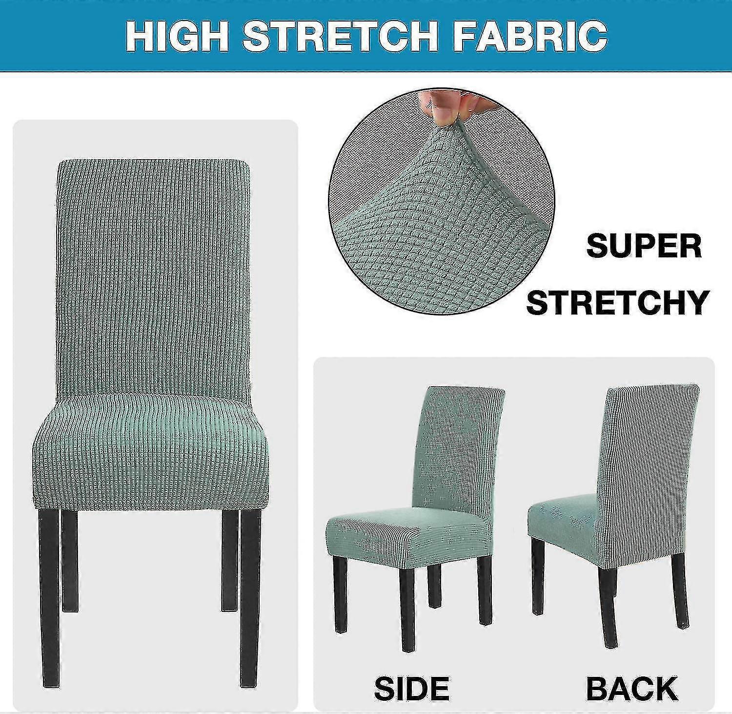 Fgao Chair Covers For Dining Room Stretch Dining Chair Covers Chair Cushion(sage,4pc)