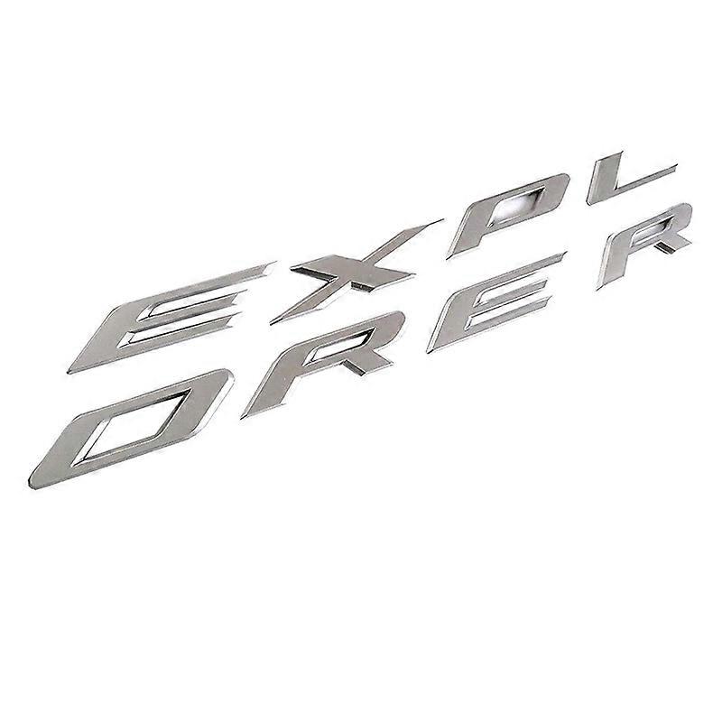 Explorer Car Emblem Front Hood Emblem 3D Letters Explorer Sticker Fit for 2011-2019 Explorer (Gloss