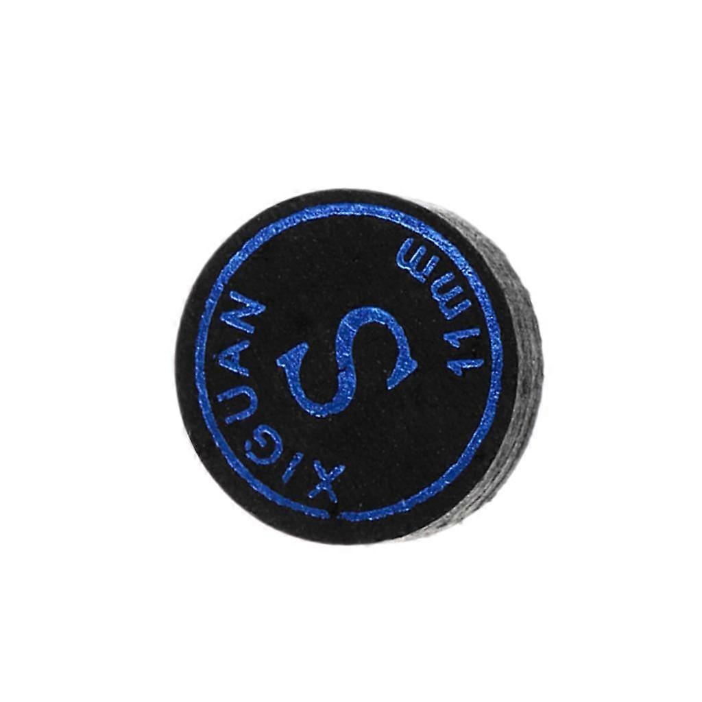 High Quality Pigskin Leather Billiard Pool Cue Tips Black 11mm Soft