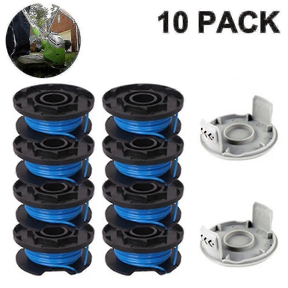 Trimmer Replacement Spool Line Include 2 Trimmer Cap Compatible Ryobi One+ Ac14rl3a 18v, 24v,40v Cordless Trimmers