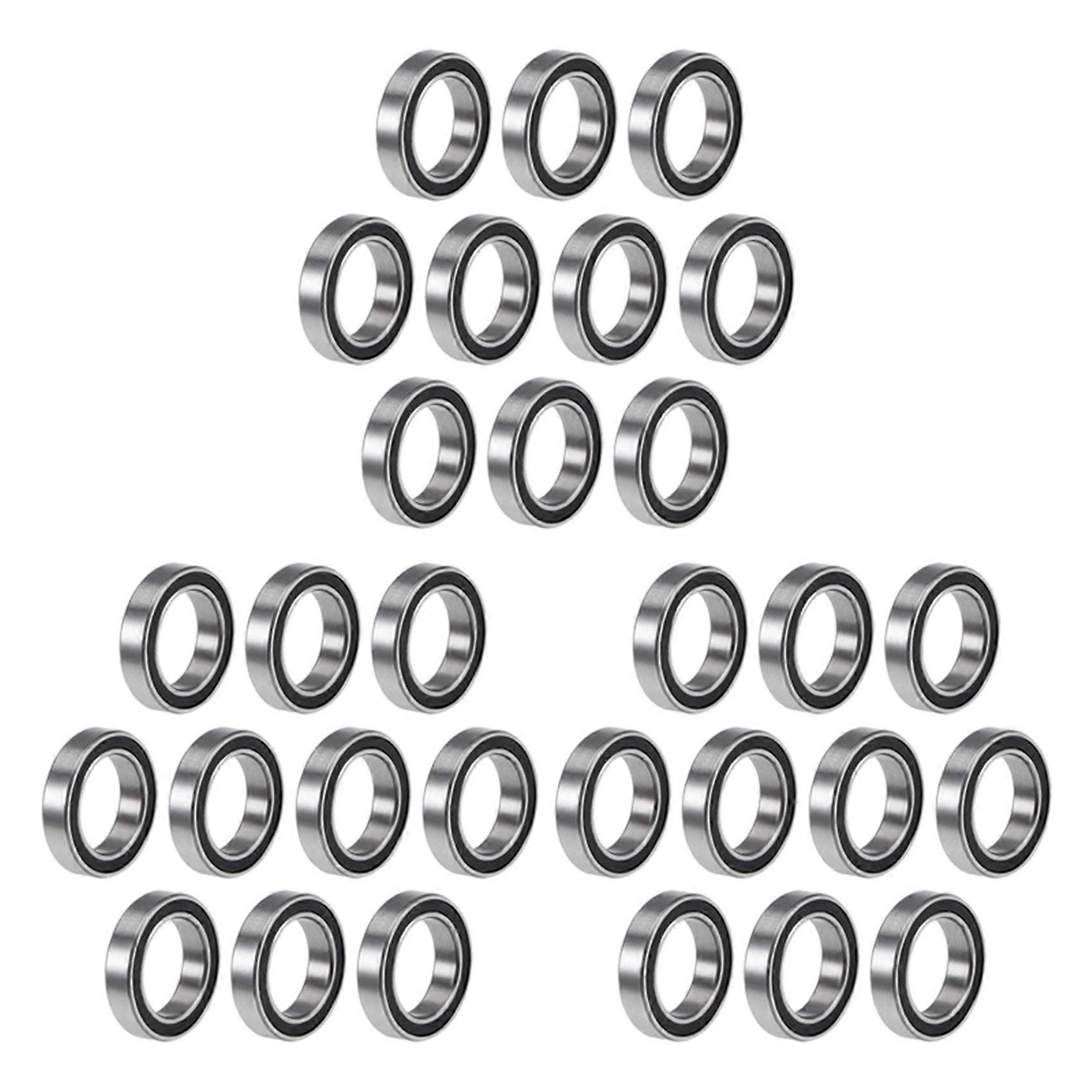 30PCS 6701-2RS 12X18X4 mm Miniature Double Rubber Sealed Deep Groove Ball Bearings