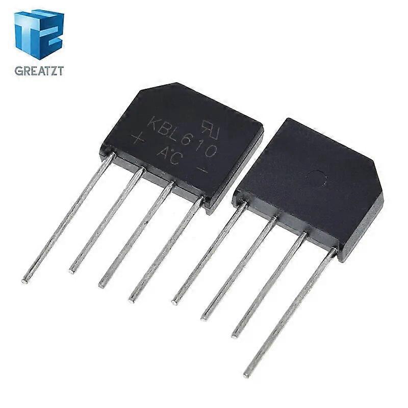 5PCS KBL610 1000V 6A Diode Bridge Rectifier Single Phase Bridge Rectifier KBL-610 New Arrival