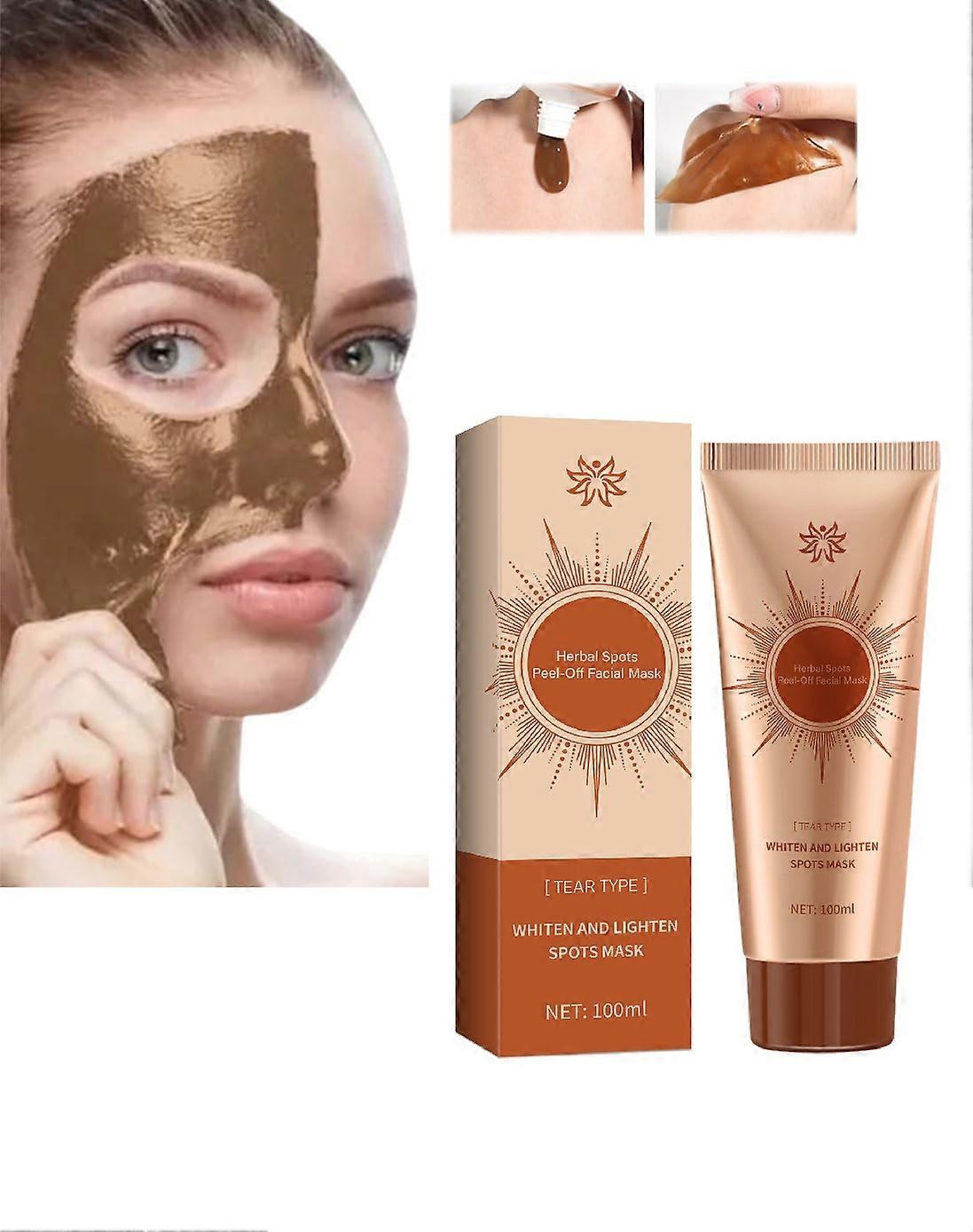 قناع الوجه لتقشير البقع العشبية ، قناع الوجه ، قناع الوجه غير النظيف لجميع أنواع البشرة ، التغذية العميقة وشد المسام