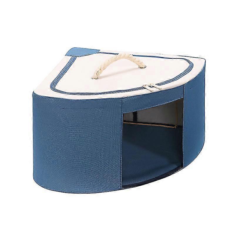 Clothes Storage Box Dust-proof Storage Storage Bag-s-blue